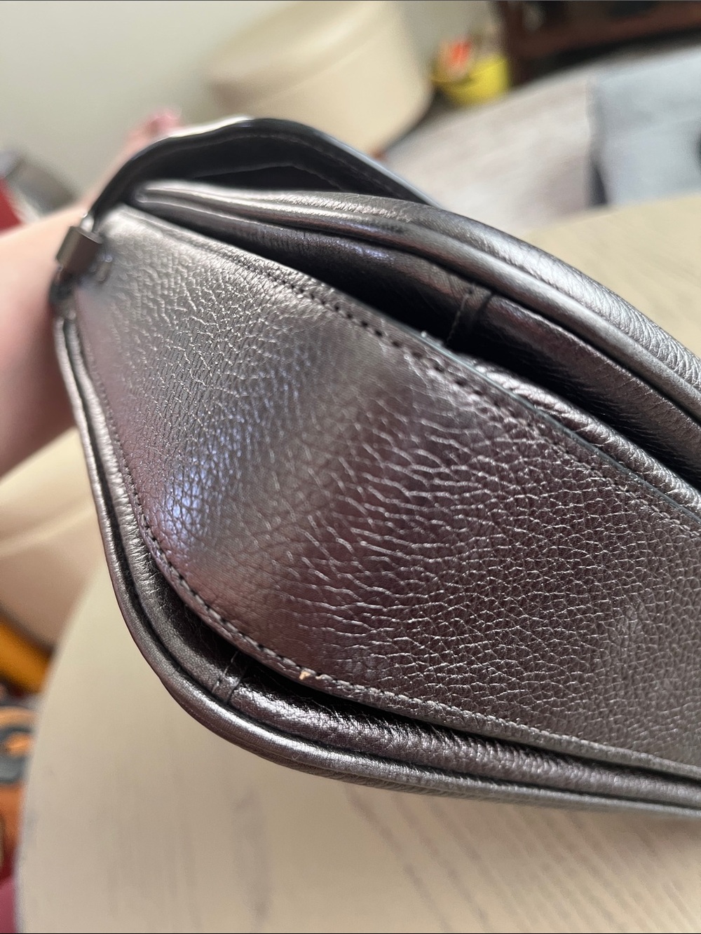 Coach Cassie Crossbody / Metallic Graphite & Novelty Strap - Picture 15 of 17